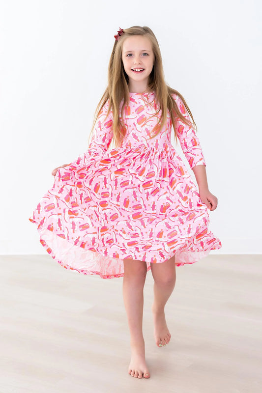 Howdy Pocket Twirl Dress by Mila & Rose