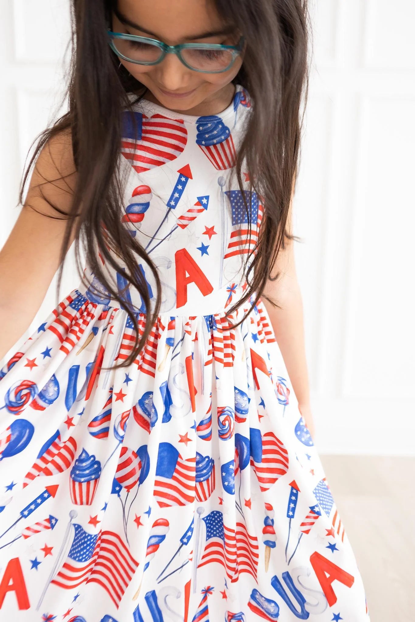 Party in the USA Tank Twirl Dress by Mila & Rose