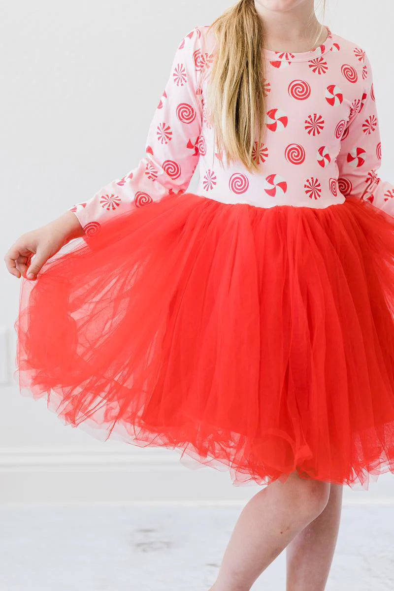 Pink Peppermint Tulle Dress by Mila & Rose