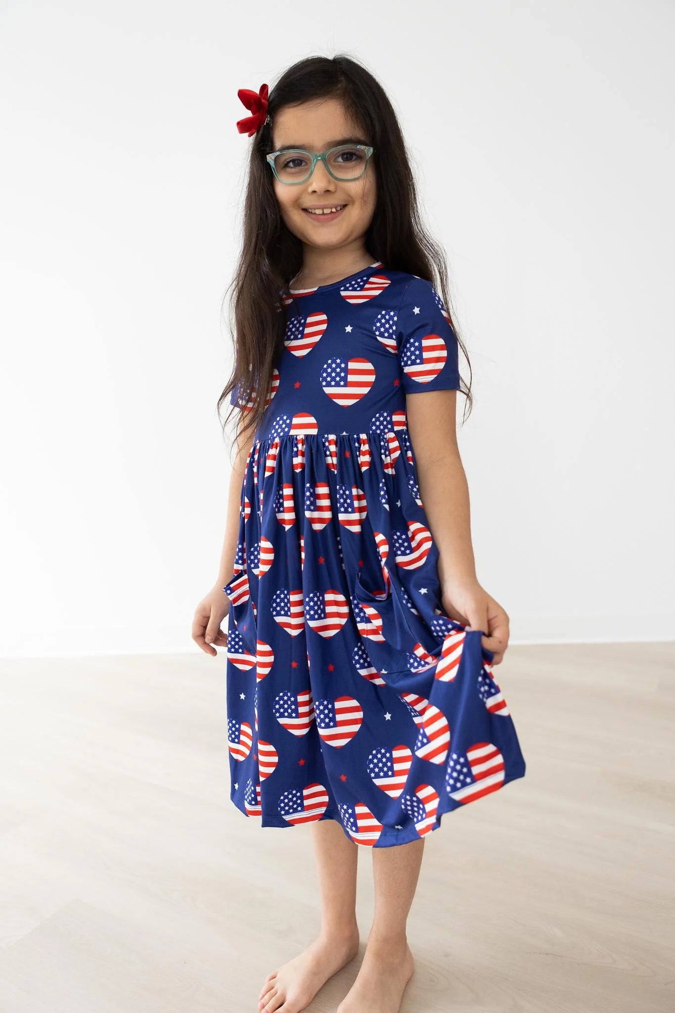 I Heart the USA Pocket Twirl Dress by Mila & Rose
