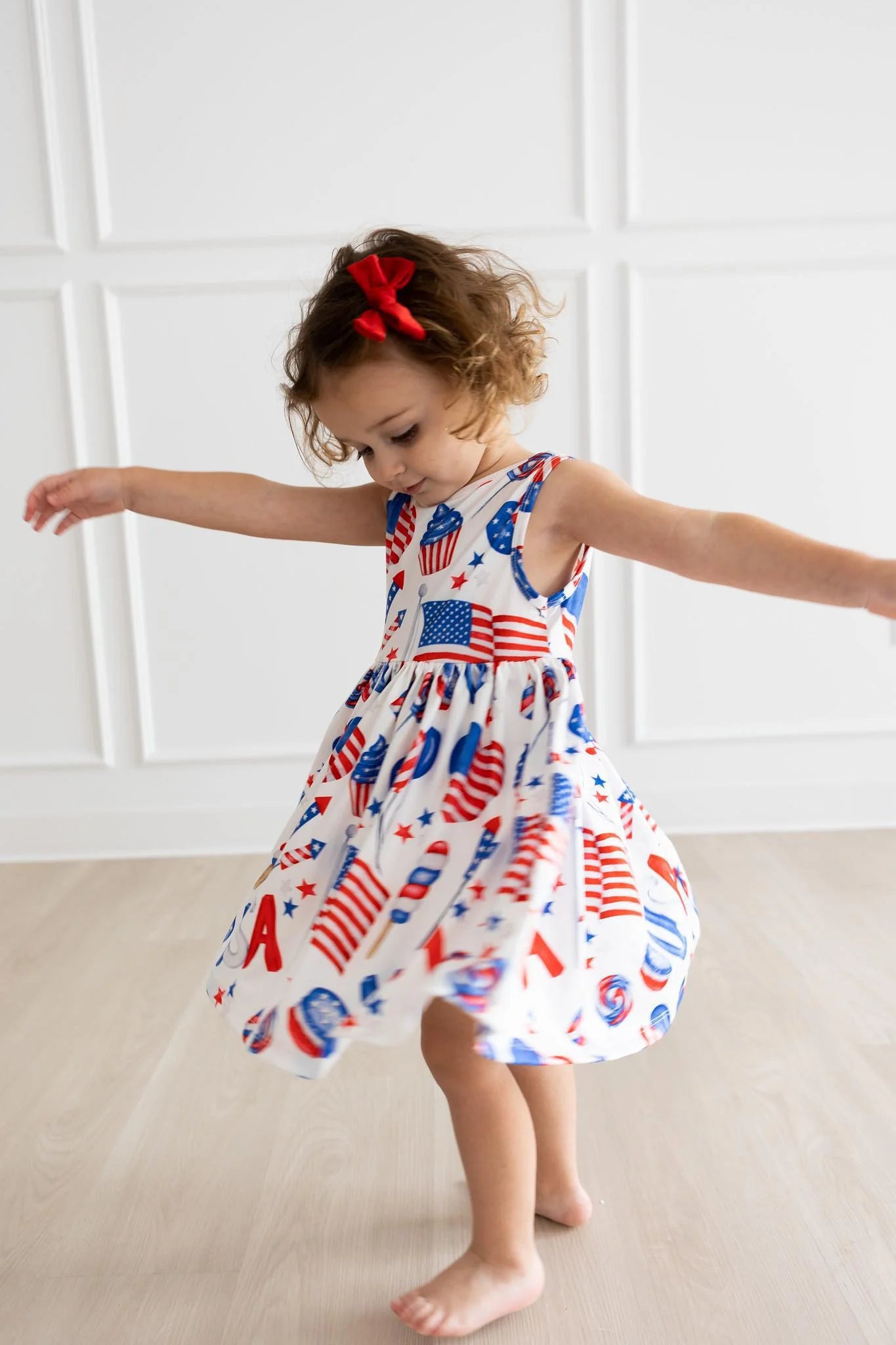 Party in the USA Tank Twirl Dress by Mila & Rose