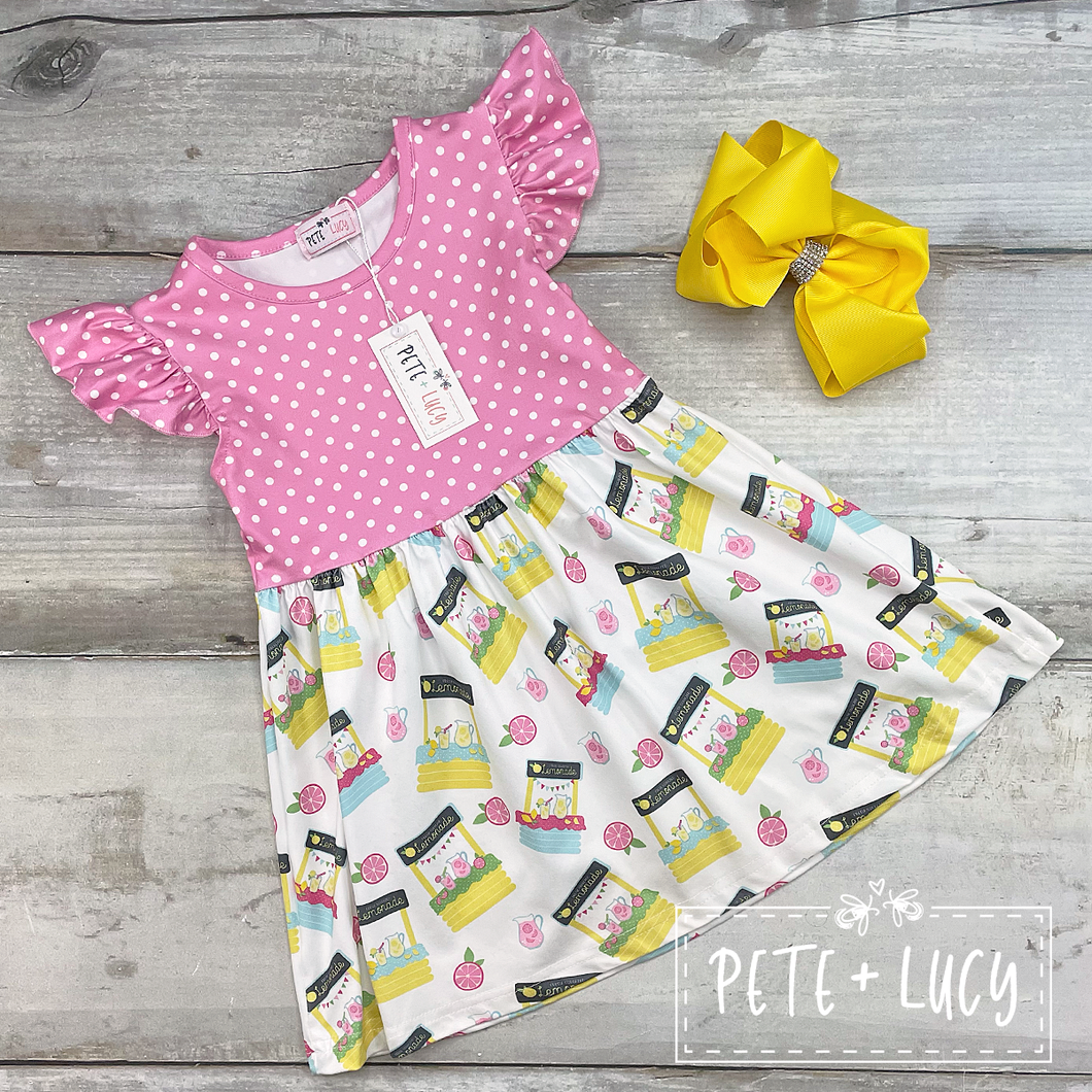 Pete + Lucy Pink Lemonade Dress
