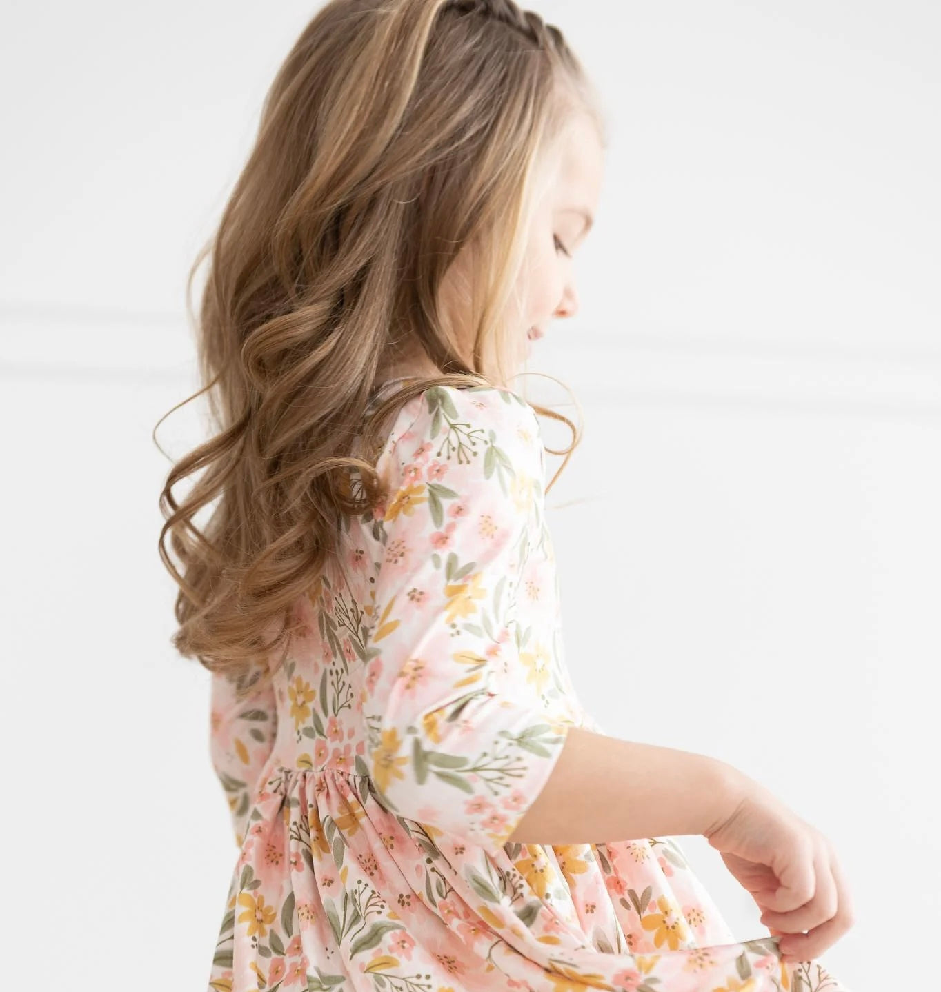 Pretty Peachy Twirl Dress by Mila & Rose