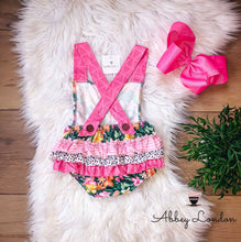Load image into Gallery viewer, Island Blossoms Bubble Romper by Wellie Kate
