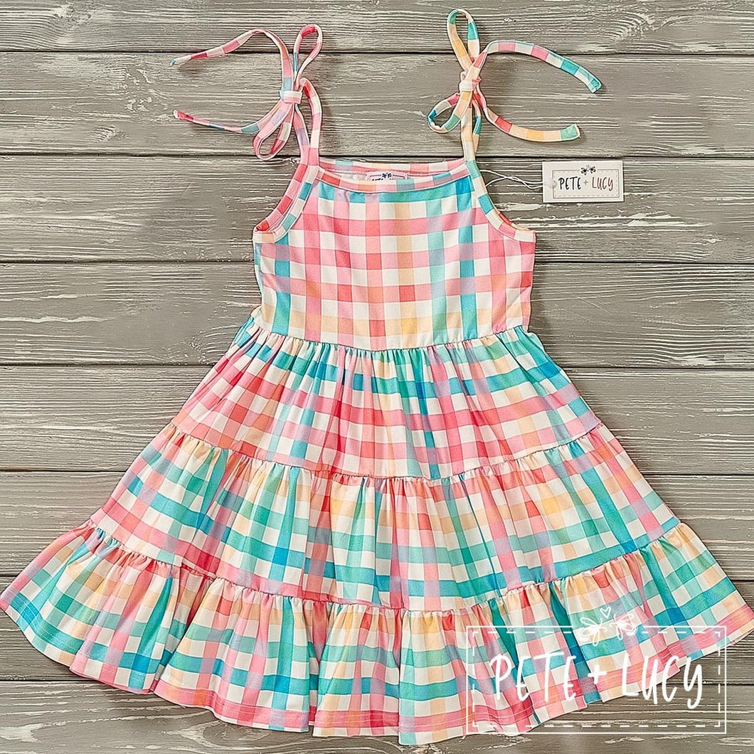 Summertime: Gingham Girl’s Dress by Pete + Lucy