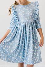 Load image into Gallery viewer, Bluebell Ruffle Twirl Dress by Mila &amp; Rose
