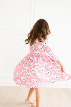 Load image into Gallery viewer, Unicorn Kitties 3/4 Sleeve Pocket Twirl Dress by Mila &amp; Rose
