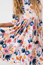Load image into Gallery viewer, Blush Peony Twirl Dress by Mila &amp; Rose
