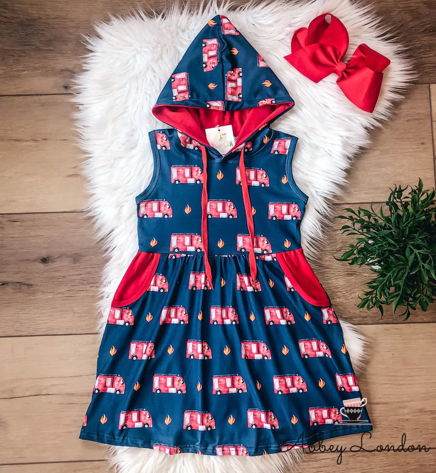 Sound the Alarm Hooded Dress by TwoCan