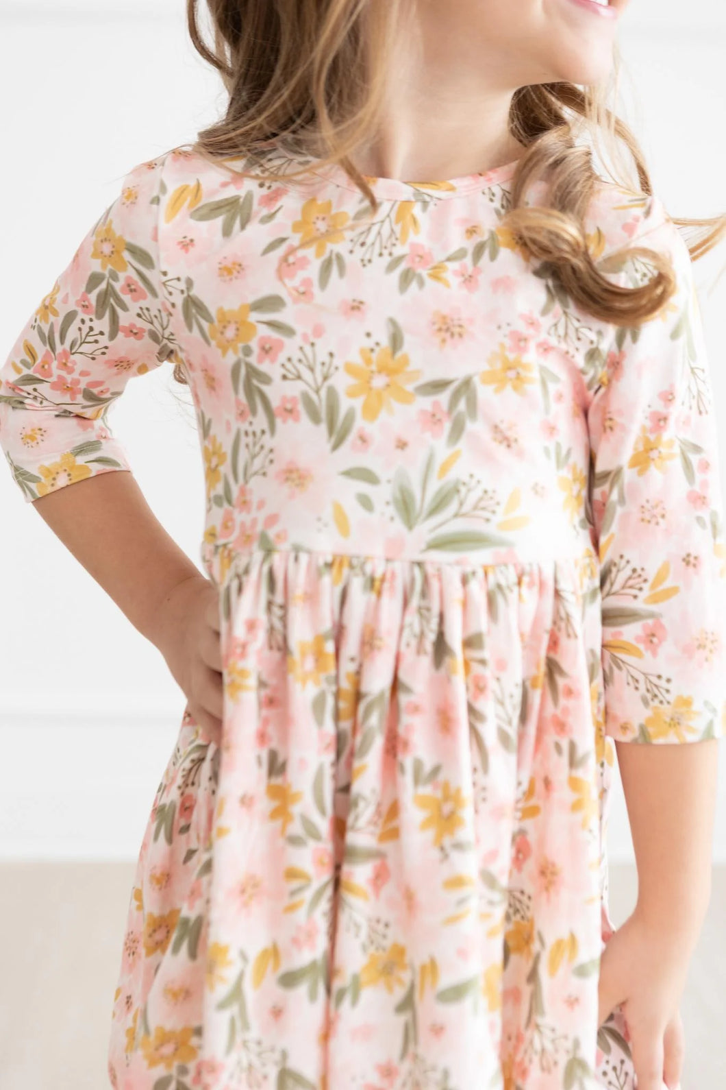Pretty Peachy Twirl Dress by Mila & Rose