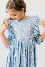 Load image into Gallery viewer, Bluebell Ruffle Twirl Dress by Mila &amp; Rose
