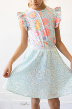Load image into Gallery viewer, Aqua Sequin Twirl Skirt by Mila &amp; Rose
