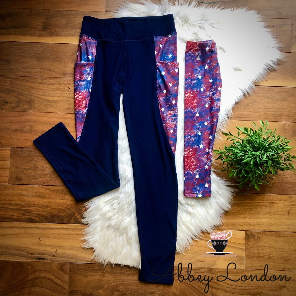 (Splatter Stars) Toddler, Kids, Teen, Adult Leggings by Addy Cole