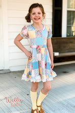 Load image into Gallery viewer, Patchwork Floral Dress by Wellie Kate
