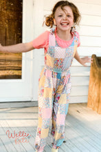 Load image into Gallery viewer, Patchwork Floral Overall Jumpsuit Set by Wellie Kate
