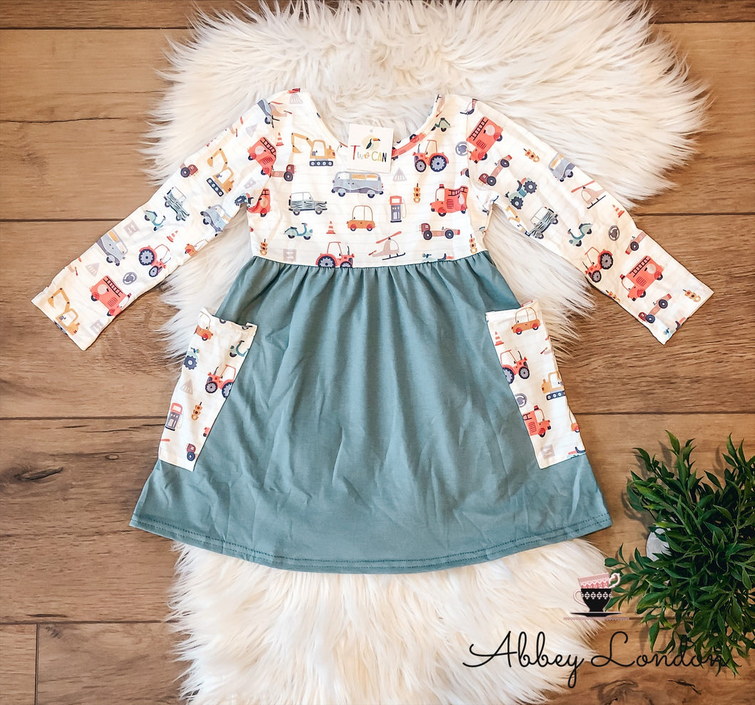 Vroom Large Pocket Dress by TwoCan