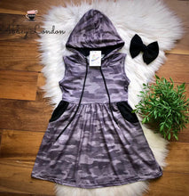 Load image into Gallery viewer, Weathered Camo Hooded Dress by TwoCan
