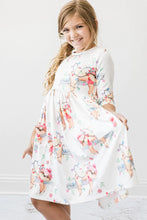 Load image into Gallery viewer, Up to Snow Good 3/4 Sleeve Pocket Twirl Dress by Mila &amp; Rose
