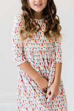 Load image into Gallery viewer, Merry &amp; Bright 3/4 Sleeve Pocket Twirl Dress by Mila &amp; Rose
