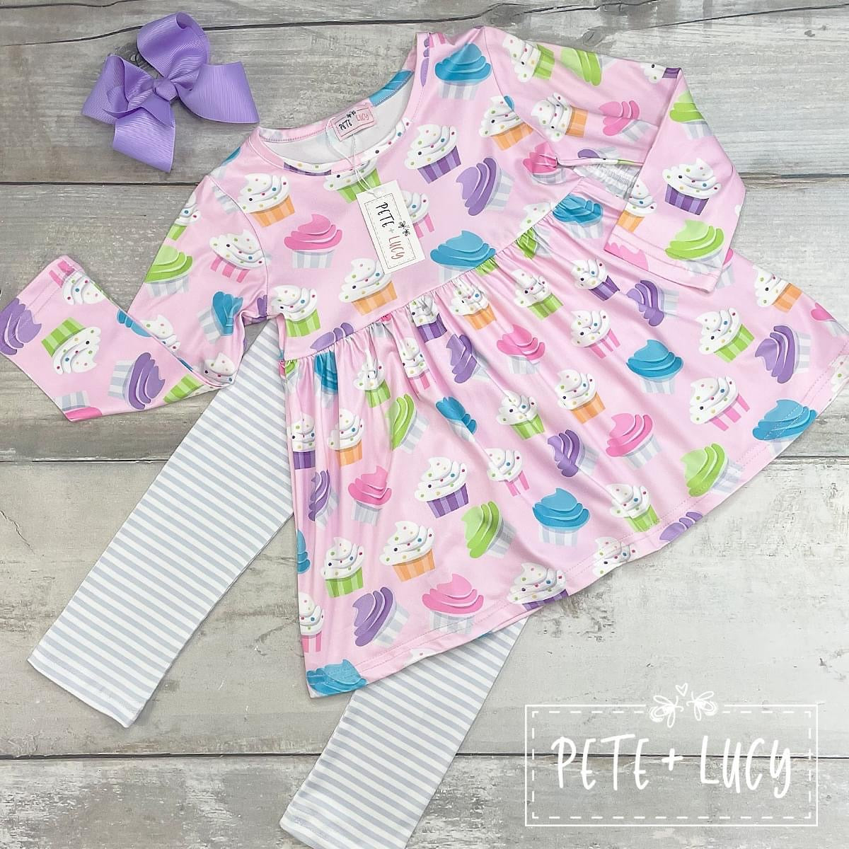 Pete + Lucy Cupcake Cutie Pant Set