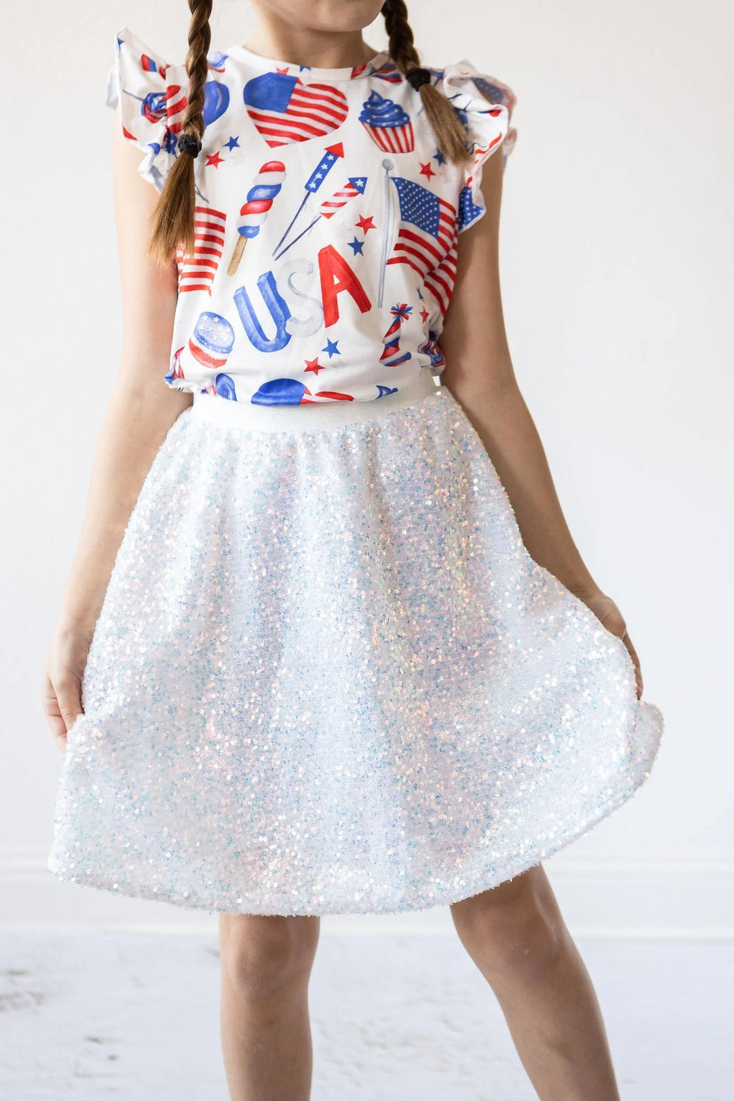 Disco Sequin Twirl Skirt by Mila & Rose