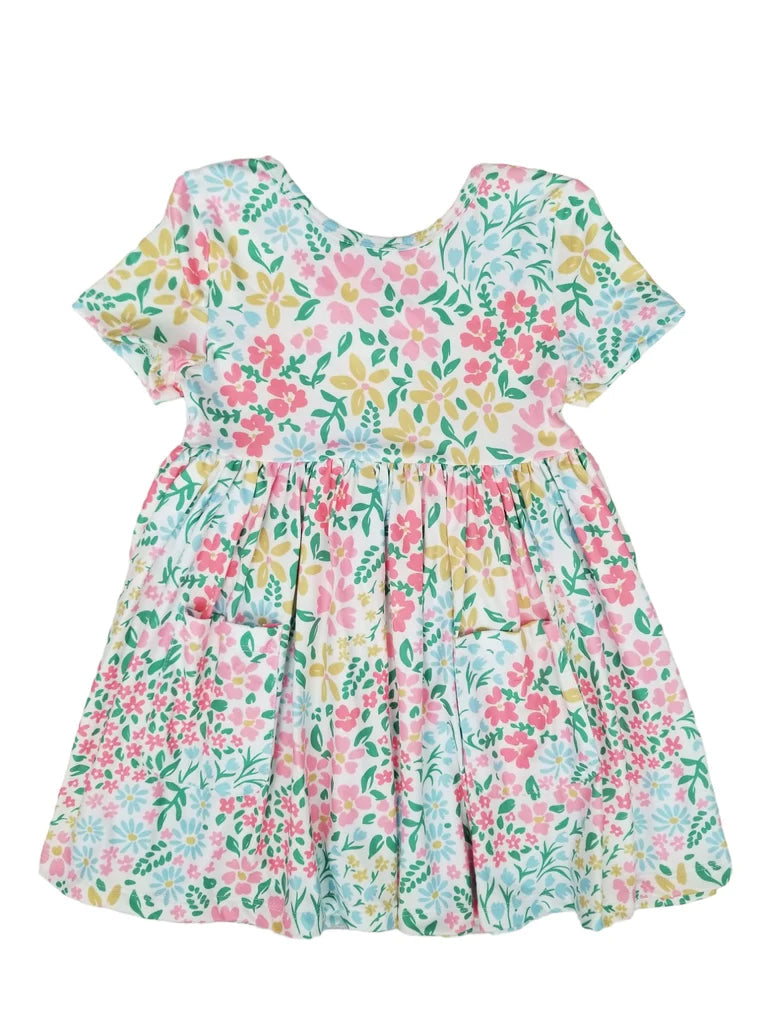 Daffodils Pocket Twirl Dress by Mila & Rose